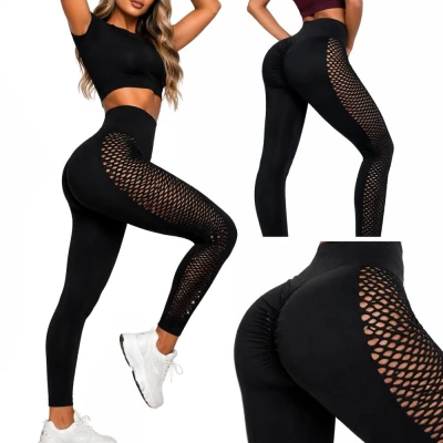 Verk 14673 Dámské legíny s push-up efektem, vysoký pas, vel. S/M, černé