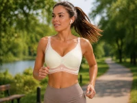 Verk 14672 Sportovní podprsenka push‑up, bezešvá s vycpávkami, vel. XL, bílá