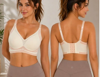 Verk 14672 Sportovní podprsenka push‑up, bezešvá s vycpávkami, vel. XL, bílá