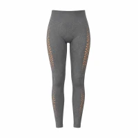 Verk 14673 Dámske legíny s push-up efektom, vysoký pás, veľkosť L/XL, sivé
