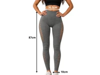 Verk 14673 Dámské legíny s push-up efektem, vysoký pas, vel. L/XL, šedé