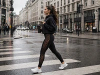 Verk 14673 Dámske legíny s push-up efektom, vysoký pás, veľkosť L/XL, čierne