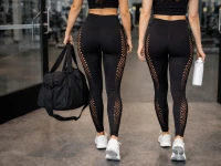 Verk 14673 Dámske legíny s push-up efektom, vysoký pás, veľkosť L/XL, čierne