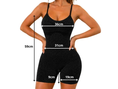 Verk 14674 Dámske fitness legíny s push-up efektom, veľkosť S/M, čierne