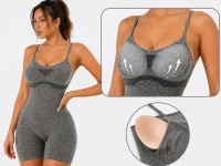 Verk 14674 Dámske fitness legíny s push-up efektom, veľkosť S/M, šedá