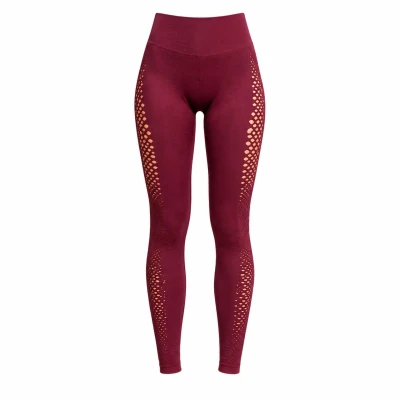 Verk 14673 Dámske legíny s push-up efektom, vysoký pás, veľkosť L/XL, bordové