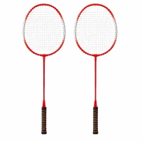 Verk 14713 Sada 2 badmintonových rakiet s puzdrom, červená 