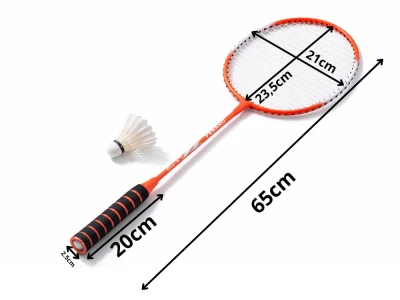 Verk 14713 Sada 2 badmintonových rakiet s puzdrom, červená 