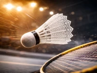 Verk 14714 Badmintonové loptičky, nylon, sada 5 ks, biele