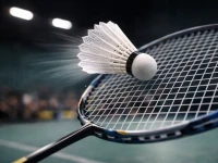 Verk 14714 Badmintonové loptičky, nylon, sada 5 ks, biele
