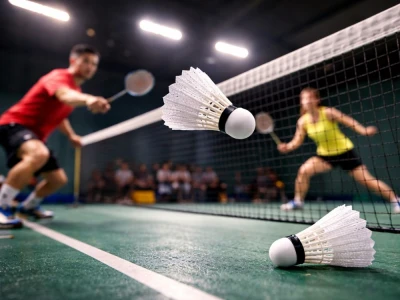 Verk 14714 Badmintonové loptičky, nylon, sada 5 ks, biele