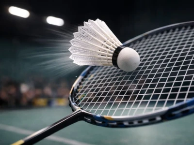 Verk 14714 Badmintonové loptičky, nylon, sada 5 ks, biele