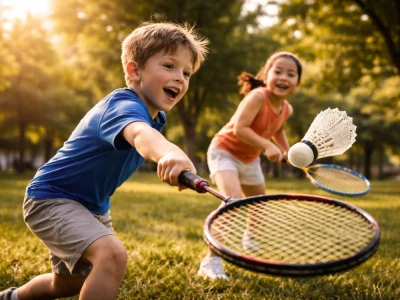 Verk 14714 Badmintonové loptičky, nylon, sada 5 ks, biele