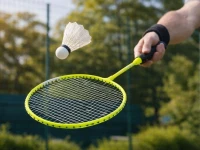 Verk 14713 Sada 2 badmintonových rakiet s puzdrom, zelená 