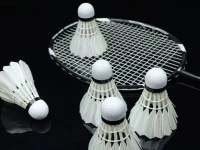 Verk 14715 Badmintonové pierkové loptičky, sada 3 ks, biele