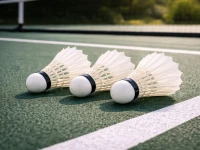 Verk 14715 Badmintonové pierkové loptičky, sada 3 ks, biele