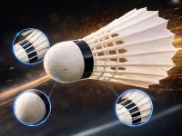 Verk 14715 Badmintonové pierkové loptičky, sada 3 ks, biele
