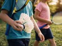 Verk 14716 Badmintonové pierkové loptičky, sada 12 ks, biele