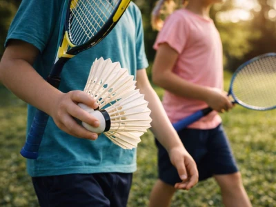 Verk 14716 Badmintonové pierkové loptičky, sada 12 ks, biele