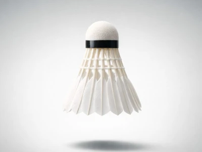 Verk 14716 Badmintonové pierkové loptičky, sada 12 ks, biele