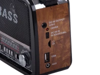 Verk 27543 Přenosné analogové rádio FM/M/SD, USB, AUX, SD, MP3, hnědé