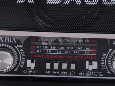 Verk 27543 Přenosné analogové rádio FM/M/SD, USB, AUX, SD, MP3, hnědé