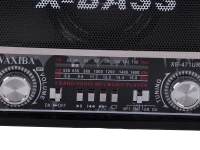 Verk 27543 Přenosné analogové rádio FM/M/SD, USB, AUX, SD, MP3, černé