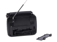 Verk 27543 Přenosné analogové rádio FM/M/SD, USB, AUX, SD, MP3, černé