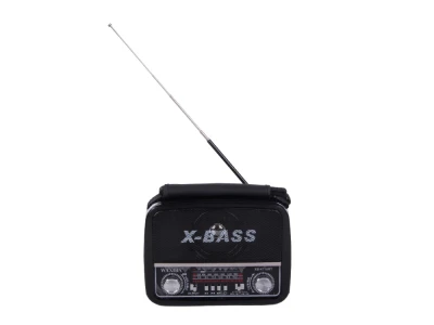 Verk 27543 Přenosné analogové rádio FM/M/SD, USB, AUX, SD, MP3, černé
