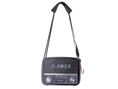 Verk 27543 Přenosné analogové rádio FM/M/SD, USB, AUX, SD, MP3, černé
