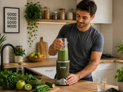 Verk 07559 Multifunkčný mixér na smoothie 600 W, 3 nádoby, šedozelený