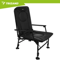 Trizand 27779 Skladacie rybárske kreslo s podrúčkami, nastaviteľné, čierne