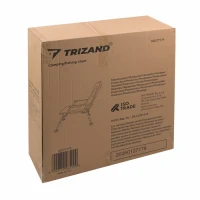 Trizand 27779 Skladacie rybárske kreslo s podrúčkami, nastaviteľné, čierne