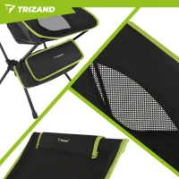 Trizand 27778 Rybářské křeslo 41 x 52 x 86 cm, skládací, černé