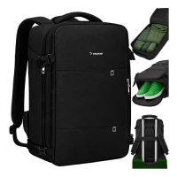 Trizand 27615 Cestovný batoh 40 x 20 x 25 cm, USB, čierny