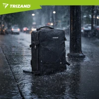 Trizand 27615 Cestovný batoh 40 x 20 x 25 cm, USB, čierny