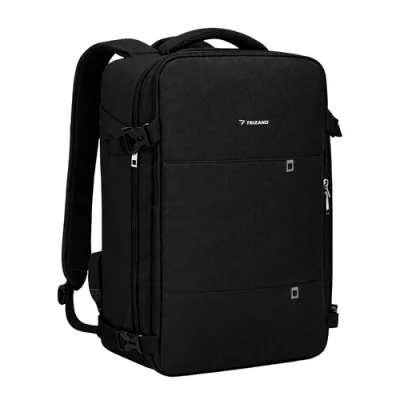 Trizand 27615 Cestovný batoh 40 x 20 x 25 cm, USB, čierny