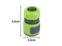 DIVODV 27904 Rychlospojka s průchodkou 1/2" pro zahradní hadici, zelená