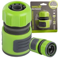 DIVODV 27904 Rychlospojka s průchodkou 1/2" pro zahradní hadici, zelená