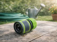 DIVODV 27904 Rychlospojka s průchodkou 1/2" pro zahradní hadici, zelená