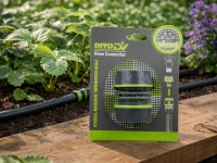 DIVODV 27906 Spojka na opravu záhradnej hadice 1/2" s tesnením, čierno-zelená