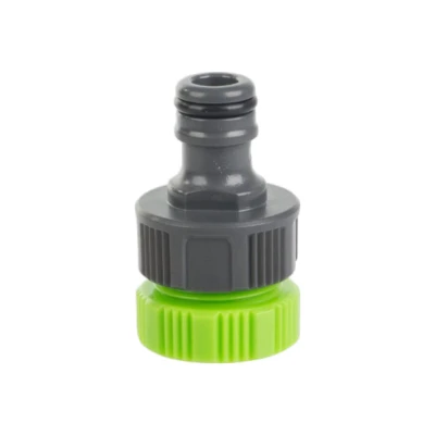 DIVODV 27908 Redukčná prípojka na vodovodný kohútik 1/2" - 3/4", čierno-zelená
