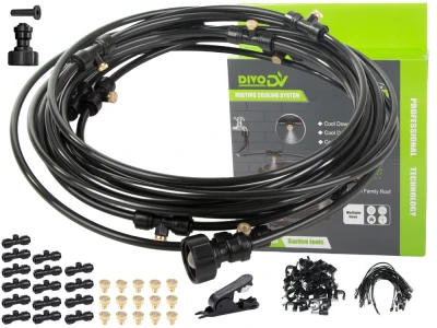 DIVODV 27925 Zavlažovacia súprava - automatický zavlažovací systém 360°, 10 m 
