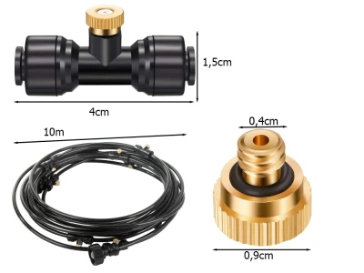 DIVODV 27925 Zavlažovacia súprava - automatický zavlažovací systém 360°, 10 m 