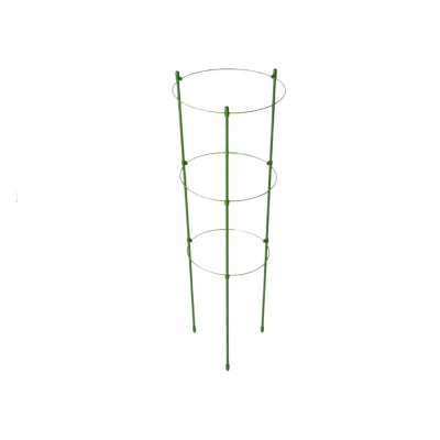 DIVODV 27930 Kruhová opora pro rostliny 120 cm, 3 kruhy, zelená