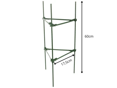 DIVODV 27931 Trojúhelníková opora pro rostliny 60 cm, sada 2 ks, zelená
