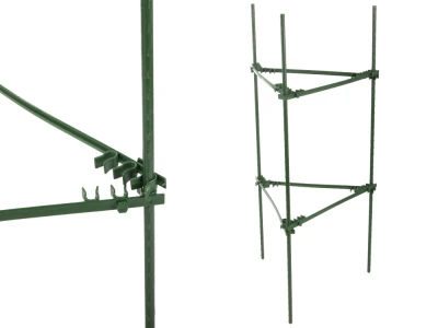 DIVODV 27931 Trojúhelníková opora pro rostliny 60 cm, sada 2 ks, zelená