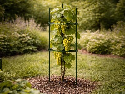 DIVODV 27931 Trojúhelníková opora pro rostliny 60 cm, sada 2 ks, zelená