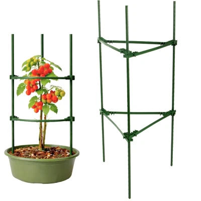 DIVODV 27931 Trojúhelníková opora pro rostliny 60 cm, sada 2 ks, zelená