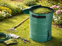 DIVODV 27937 Skladací vak na trávu a lístie, 60 litrov, zelený 